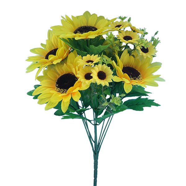 yellow_Artificial-Sunflower-Silk-Flower-Bush